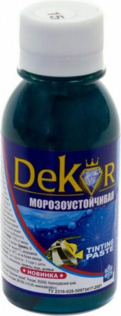 Колер DEKOR №15 морская волна 0