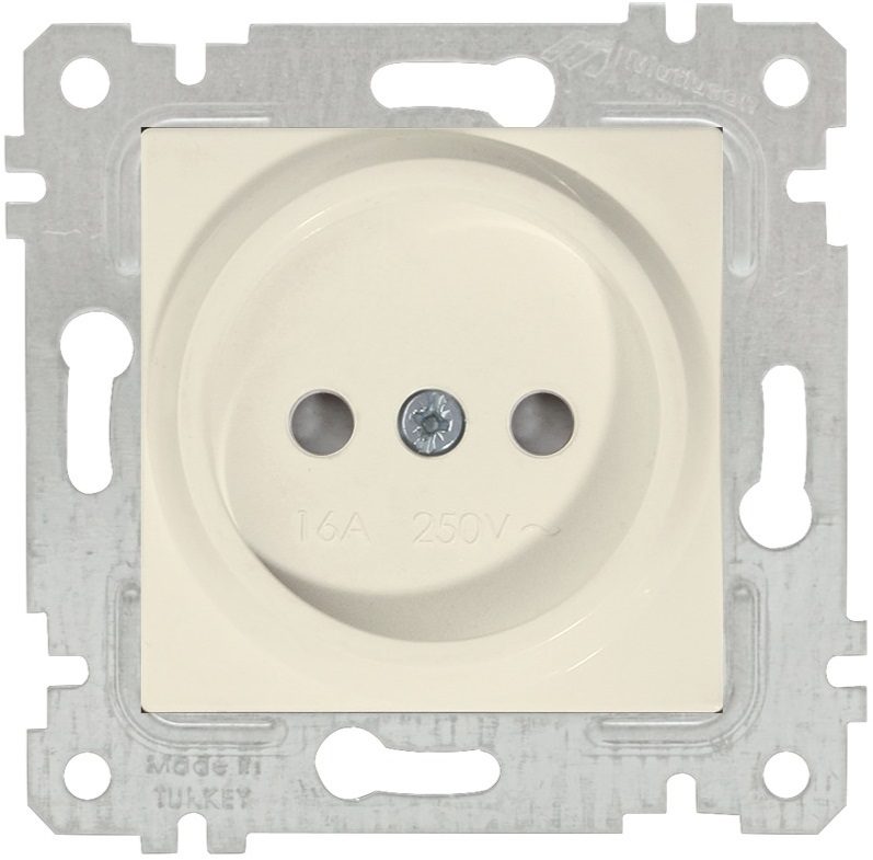 Розетка скрытая MUTLUSAN Rita кремовая (2200 606 0202) купить в Мастак Розетка скрытая MUTLUSAN Rita кремовая (2200 606 0202) купить в сети строительных магазинов Мастак