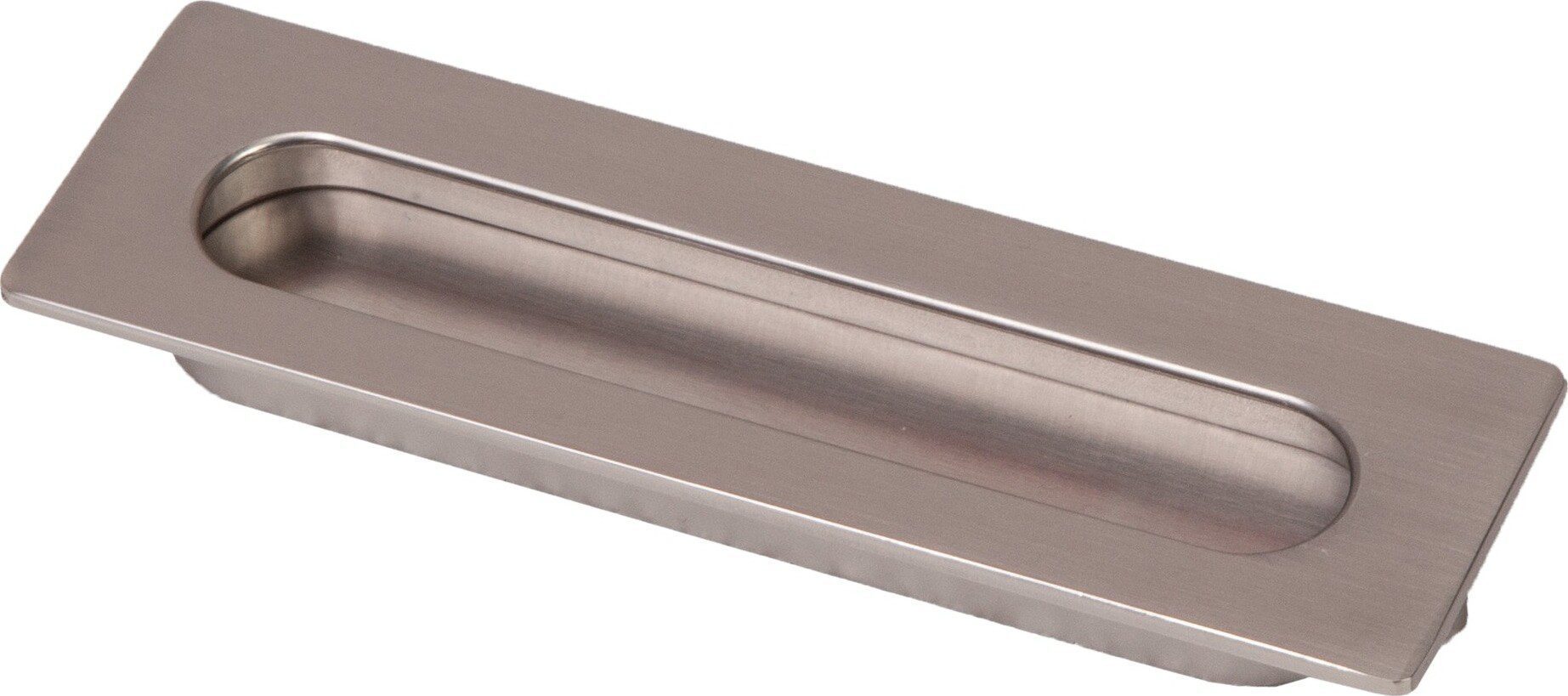 Ручка мебельная врезная AKS Entro-128 брашированный никель (73916) купить в Мастак Ручка мебельная врезная AKS Entro-128 брашированный никель (73916) купить в сети строительных магазинов Мастак