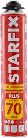 Пена монтажная STARFIX Foam Pro Plus 70 890 мл (SM-65524-1) купить в сети строительных магазинов Мастак