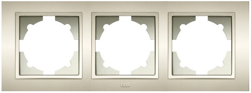 Рамка трехместная EL-BI Zena титан (500-011400-227) купить в Мастак Рамка трехместная EL-BI Zena титан (500-011400-227) купить в сети строительных магазинов Мастак