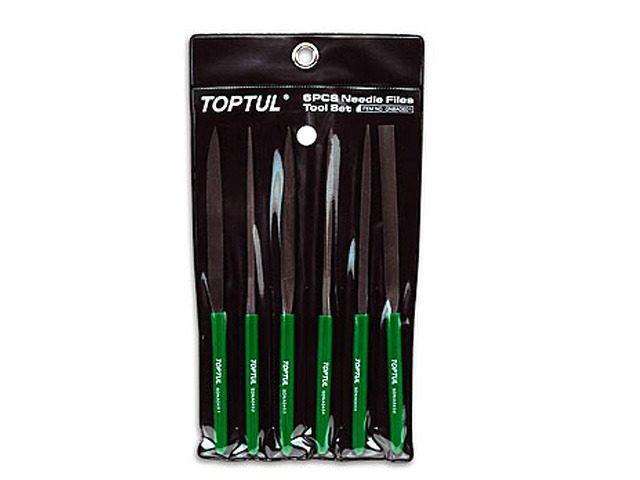 Набор надфилей TOPTUL 6 предметов (GNBA0601) купить в Мастак Набор надфилей TOPTUL 6 предметов (GNBA0601) купить в сети строительных магазинов Мастак