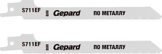 Полотно для сабельной пилы GEPARD по металлу S711EF 150 мм 2 штуки (GP0614-23) купить в Мастак Полотно для сабельной пилы GEPARD по металлу S711EF 150 мм 2 штуки (GP0614-23) купить в сети строительных магазинов Мастак