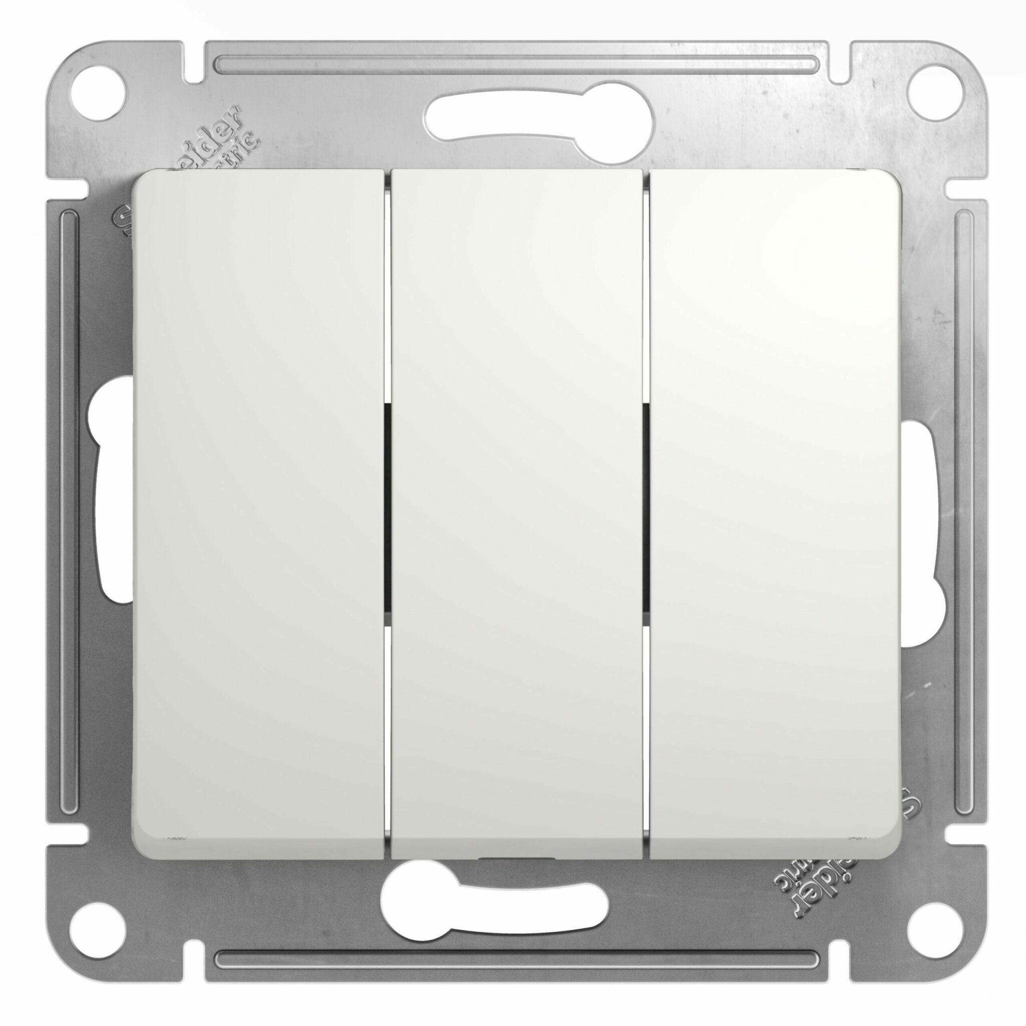 Выключатель трехклавишный скрытый SCHNEIDER ELECTRIC Glossa белый (GSL000131) купить в Мастак Выключатель трехклавишный скрытый SCHNEIDER ELECTRIC Glossa белый (GSL000131) купить в сети строительных магазинов Мастак