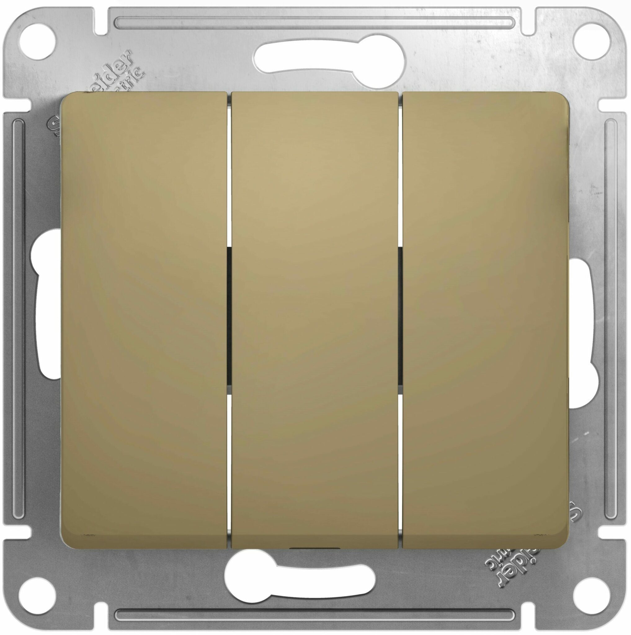 Выключатель трехклавишный скрытый SCHNEIDER ELECTRIC Glossa титан (GSL000431) купить в Мастак Выключатель трехклавишный скрытый SCHNEIDER ELECTRIC Glossa титан (GSL000431) купить в сети строительных магазинов Мастак