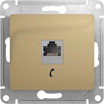 Розетка телефонная SCHNEIDER ELECTRIC Glossa титан (GSL000481T) купить в Мастак Розетка телефонная SCHNEIDER ELECTRIC Glossa титан (GSL000481T) купить в сети строительных магазинов Мастак