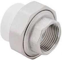 Американка ПП 20х3/4" с внутренней резьбой белая РосТурПласт (10616) купить в Мастак Американка ПП 20х3/4" с внутренней резьбой белая РосТурПласт (10616) купить в сети строительных магазинов Мастак