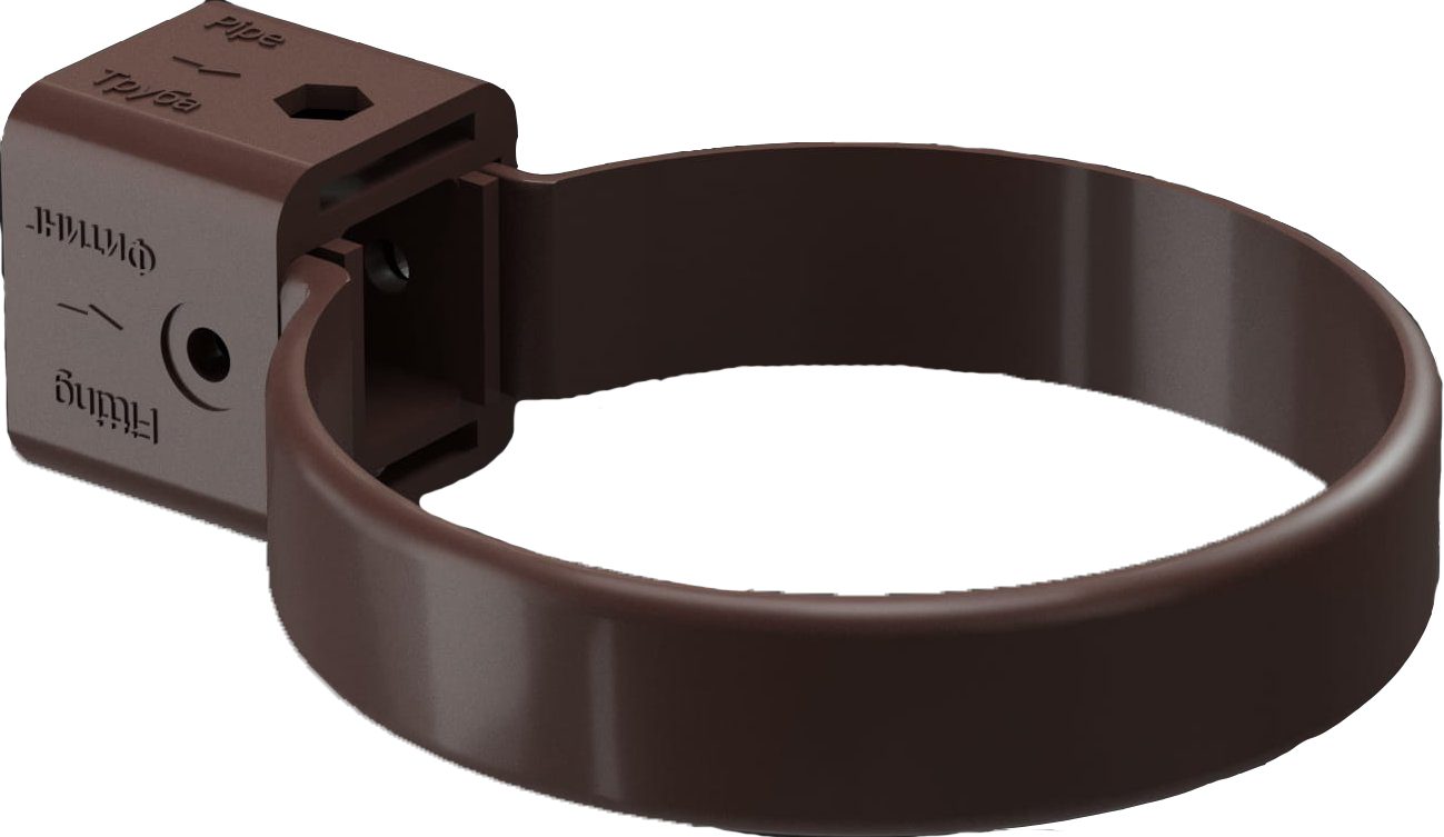 Хомут трубы ПВХ DOCKE Premium 85 мм шоколадный купить в Мастак Хомут трубы ПВХ DOCKE Premium 85 мм шоколадный купить в сети строительных магазинов Мастак