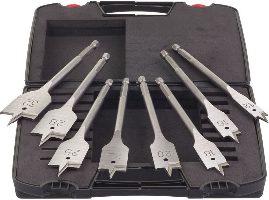 Набор сверл по дереву перьевых 8 штук MILWAUKEE (4932352504) купить в Мастак Набор сверл по дереву перьевых 8 штук MILWAUKEE (4932352504) купить в сети строительных магазинов Мастак