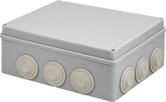 Коробка распределительная ОП 240х190х90 мм ЮПИТЕР (JP7113-19) купить в Мастак Коробка распределительная ОП 240х190х90 мм ЮПИТЕР (JP7113-19) купить в сети строительных магазинов Мастак