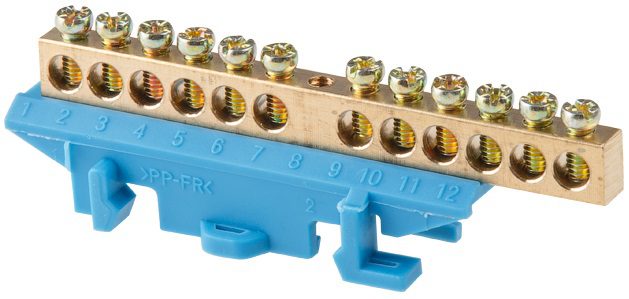 Шина N нулевая c изолятором на DIN-рейку 6х9мм 12 групп большая стойка ЮПИТЕР (JP7209-04) купить в Мастак Шина N нулевая c изолятором на DIN-рейку 6х9мм 12 групп большая стойка ЮПИТЕР (JP7209-04) купить в сети строительных магазинов Мастак