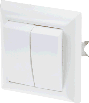 Выключатель двухклавишный скрытый ЮПИТЕР Эконом белый (JP7411-02) купить в Мастак Выключатель двухклавишный скрытый ЮПИТЕР Эконом белый (JP7411-02) купить в сети строительных магазинов Мастак