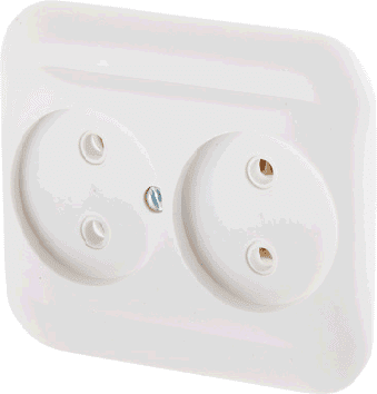 Розетка двойная скрытая белая ЮПИТЕР Эконом (JP7411-04) купить в Мастак Розетка двойная скрытая белая ЮПИТЕР Эконом (JP7411-04) купить в сети строительных магазинов Мастак