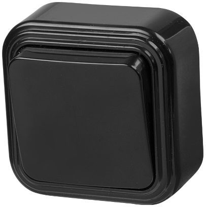 Выключатель одноклавишный наружный ЮПИТЕР Стандарт черный (JP7412-01) купить в Мастак Выключатель одноклавишный наружный ЮПИТЕР Стандарт черный (JP7412-01) купить в сети строительных магазинов Мастак