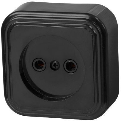 Розетка наружная ЮПИТЕР Стандарт черная (JP7412-04) купить в Мастак Розетка наружная ЮПИТЕР Стандарт черная (JP7412-04) купить в сети строительных магазинов Мастак