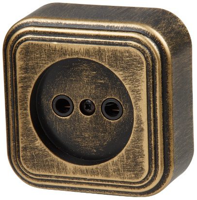 Розетка наружная ЮПИТЕР Стандарт бронзовая (JP7413-04) купить в Мастак Розетка наружная ЮПИТЕР Стандарт бронзовая (JP7413-04) купить в сети строительных магазинов Мастак