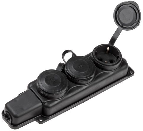 Розетка переносная тройная 16А 250В с заземлением ЮПИТЕР (JP7601-03) купить в Мастак Розетка переносная тройная 16А 250В с заземлением ЮПИТЕР (JP7601-03) купить в сети строительных магазинов Мастак