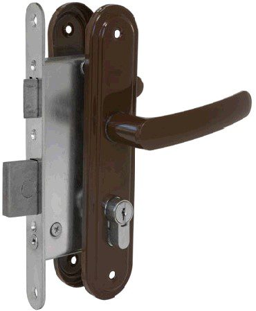 Замок врезной цилиндровый ОМЕГА Эконом ЗВ4.2-02 коричневый (00-00006361) купить в Мастак Замок врезной цилиндровый ОМЕГА Эконом ЗВ4.2-02 коричневый (00-00006361) купить в сети строительных магазинов Мастак