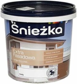 Краска ВД акриловая SNIEZKA Extra Fasadowa белая 1 л купить в сети строительных магазинов Мастак