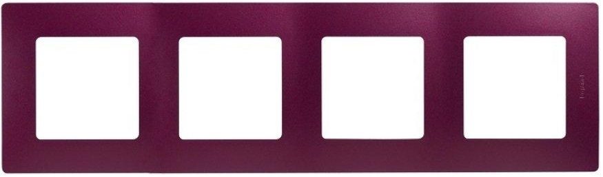 Рамка четырехместная LEGRAND Etika сиреневая (672564) купить в Мастак Рамка четырехместная LEGRAND Etika сиреневая (672564) купить в сети строительных магазинов Мастак