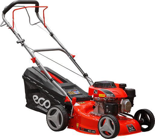 Газонокосилка бензиновая самоходная ECO LG-434 купить в Мастак Газонокосилка бензиновая самоходная ECO LG-434 купить в сети строительных магазинов Мастак
