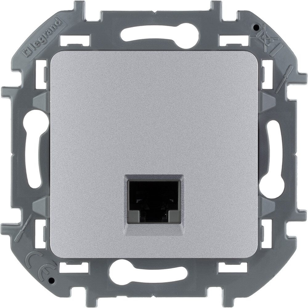 Розетка компьютерная LEGRAND Inspiria алюминий (673832) купить в Мастак Розетка компьютерная LEGRAND Inspiria алюминий (673832) купить в сети строительных магазинов Мастак