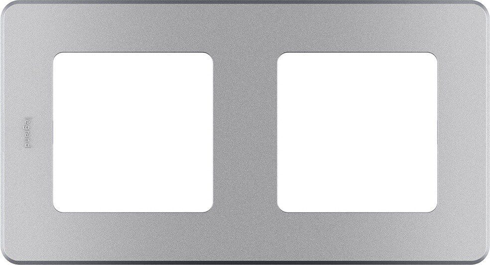 Рамка двухместная LEGRAND Inspiria алюминий (673942) купить в Мастак Рамка двухместная LEGRAND Inspiria алюминий (673942) купить в сети строительных магазинов Мастак