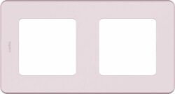 Рамка двухместная LEGRAND Inspiria розовая (673944) купить в сети строительных магазинов Мастак