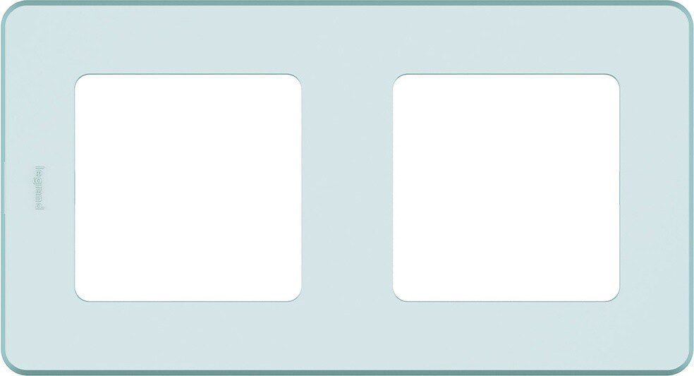 Рамка двухместная LEGRAND Inspiria мятная (673945) купить в Мастак Рамка двухместная LEGRAND Inspiria мятная (673945) купить в сети строительных магазинов Мастак