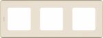 Рамка трехместная LEGRAND Inspiria слоновая кость (673951) купить в сети строительных магазинов Мастак