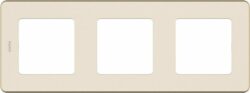 Рамка трехместная LEGRAND Inspiria слоновая кость (673951) купить в сети строительных магазинов Мастак