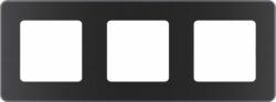 Рамка трехместная LEGRAND Inspiria антрацит (673953) купить в сети строительных магазинов Мастак