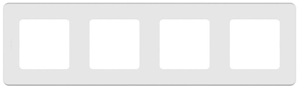 Рамка четырехместная LEGRAND Inspiria белая (673960) купить в Мастак Рамка четырехместная LEGRAND Inspiria белая (673960) купить в сети строительных магазинов Мастак
