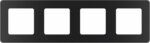 Рамка четырехместная LEGRAND Inspiria антрацит (673963) купить в сети строительных магазинов Мастак