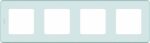 Рамка четырехместная LEGRAND Inspiria мятная (673965) купить в сети строительных магазинов Мастак