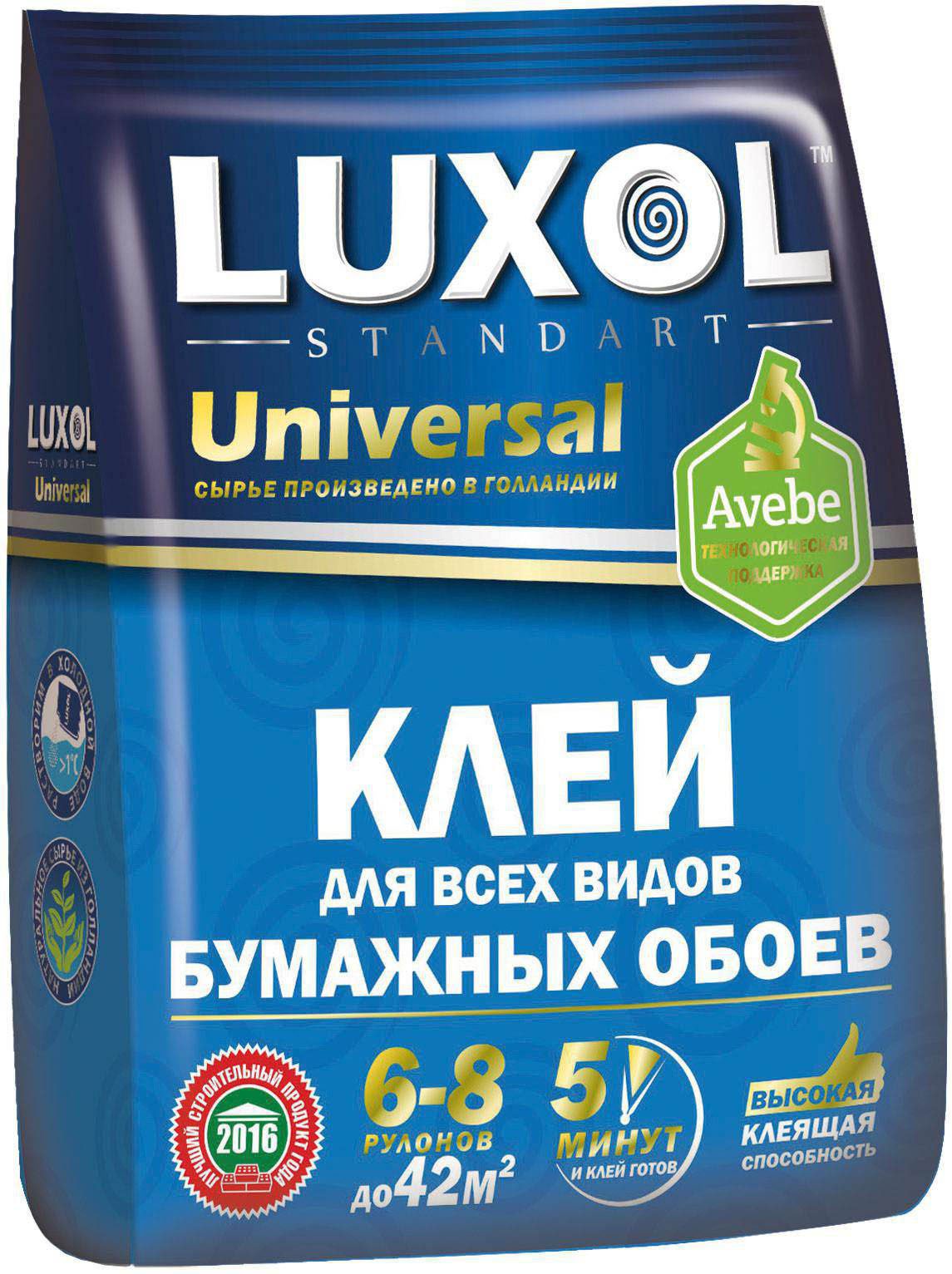 Клей обойный LUXOL Универсальный Standart 180 г купить в Мастак Клей обойный LUXOL Универсальный Standart 180 г купить в сети строительных магазинов Мастак