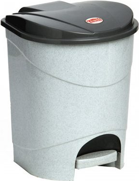 Ведро мусорное с педалью IDEA 7 л мрамор (М2890) купить в Мастак Ведро мусорное с педалью IDEA 7 л мрамор (М2890) купить в сети строительных магазинов Мастак