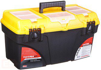 Ящик для инструмента пластмассовый ТИТАН 53х27 Ящик для инструмента пластмассовый ТИТАН 53х27