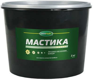 Мастика битумно-каучуковая OILRIGHT Бикор 2 кг (8031) купить в Мастак Мастика битумно-каучуковая OILRIGHT Бикор 2 кг (8031) купить в сети строительных магазинов Мастак