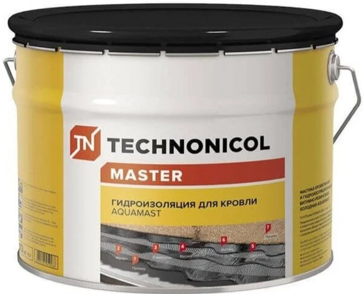 Мастика гидроизоляционная битумно-резиновая ТЕХНОНИКОЛЬ AquaMast кровельная 3 кг купить в Мастак Мастика гидроизоляционная битумно-резиновая ТЕХНОНИКОЛЬ AquaMast кровельная 3 кг купить в сети строительных магазинов Мастак