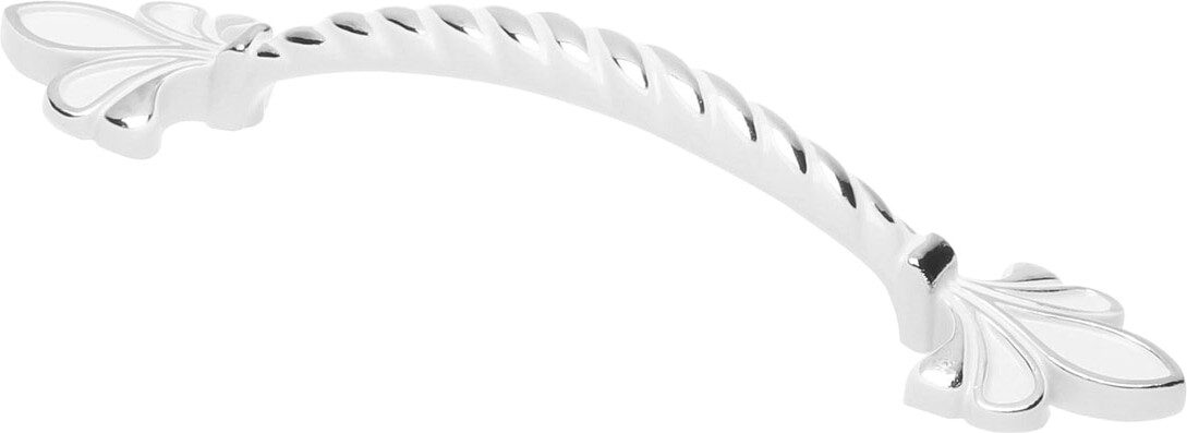 Ручка мебельная скоба AKS Milk-128 серебро Ручка мебельная скоба AKS Milk-128 серебро