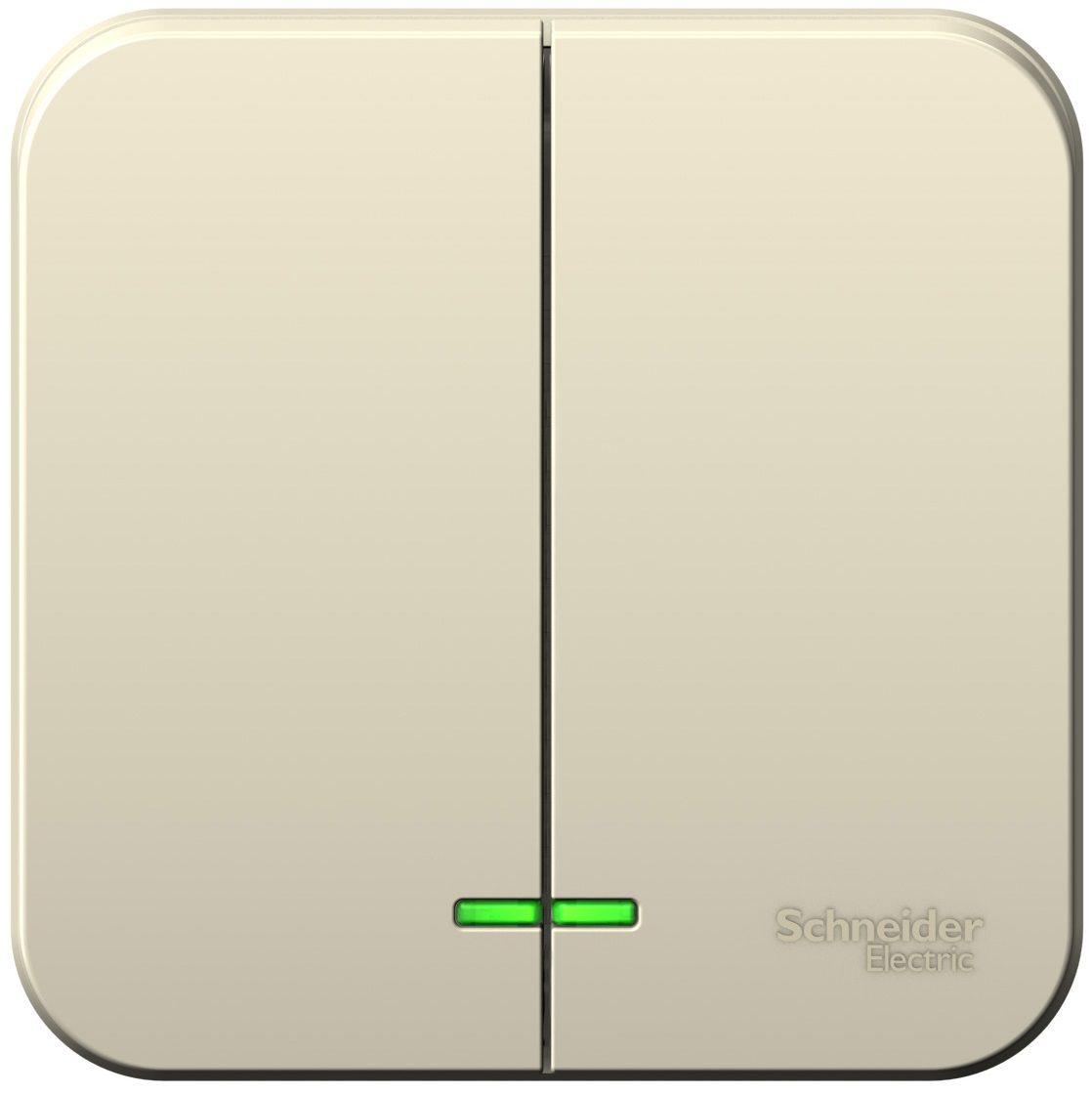 Выключатель двухклавишный наружный с подсветкой SCHNEIDER ELECTRIC Blanca бежевый (BLNVA065112) купить в Мастак Выключатель двухклавишный наружный с подсветкой SCHNEIDER ELECTRIC Blanca бежевый (BLNVA065112) купить в сети строительных магазинов Мастак