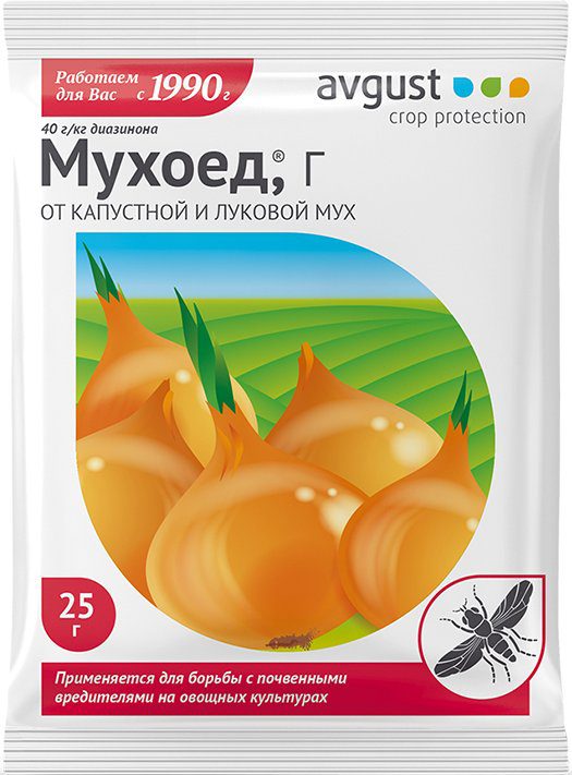 Инсектицид Мухоед Г AVGUST 25 г купить в Мастак me1} купить в сети строительных магазинов Мастак