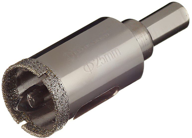 Коронка алмазная d 25 мм по керамике и кафелю TRIO-DIAMOND (400025) купить в Мастак Коронка алмазная d 25 мм по керамике и кафелю TRIO-DIAMOND (400025) купить в сети строительных магазинов Мастак