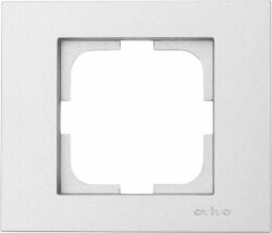 Рамка OVIVO Grano серебро (400-100000-096) купить в сети строительных магазинов Мастак