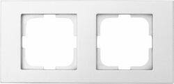 Рамка двухместная OVIVO Grano серебро (400-100000-226) купить в сети строительных магазинов Мастак