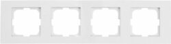 Рамка четырехместная OVIVO Grano белая (400-010000-228) купить в сети строительных магазинов Мастак
