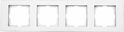 Рамка четырехместная OVIVO Grano серебро (400-100000-228) купить в сети строительных магазинов Мастак