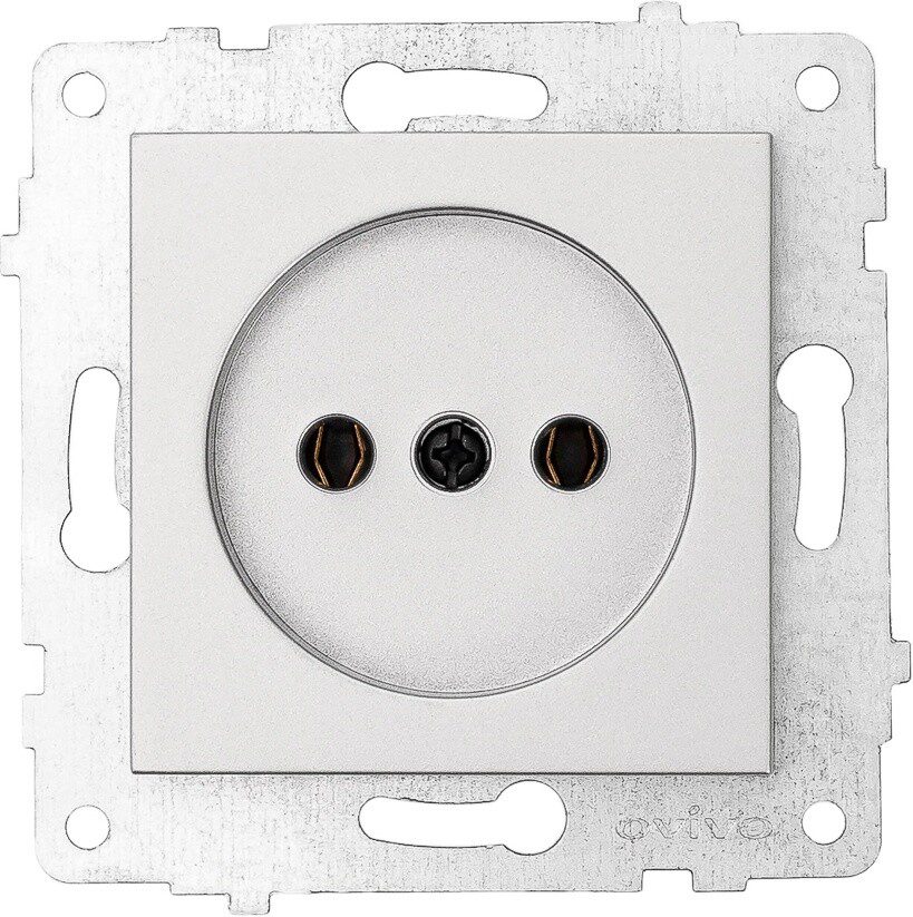 Розетка скрытая OVIVO Grano серебро (600-000310-215) купить в Мастак Розетка скрытая OVIVO Grano серебро (600-000310-215) купить в сети строительных магазинов Мастак