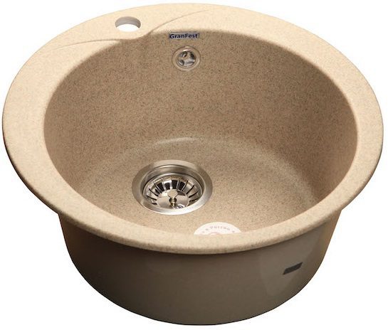 Мойка из искусственного камня GRANFEST GF-R480 песочный купить в Мастак Мойка из искусственного камня GRANFEST GF-R480 песочный купить в сети строительных магазинов Мастак